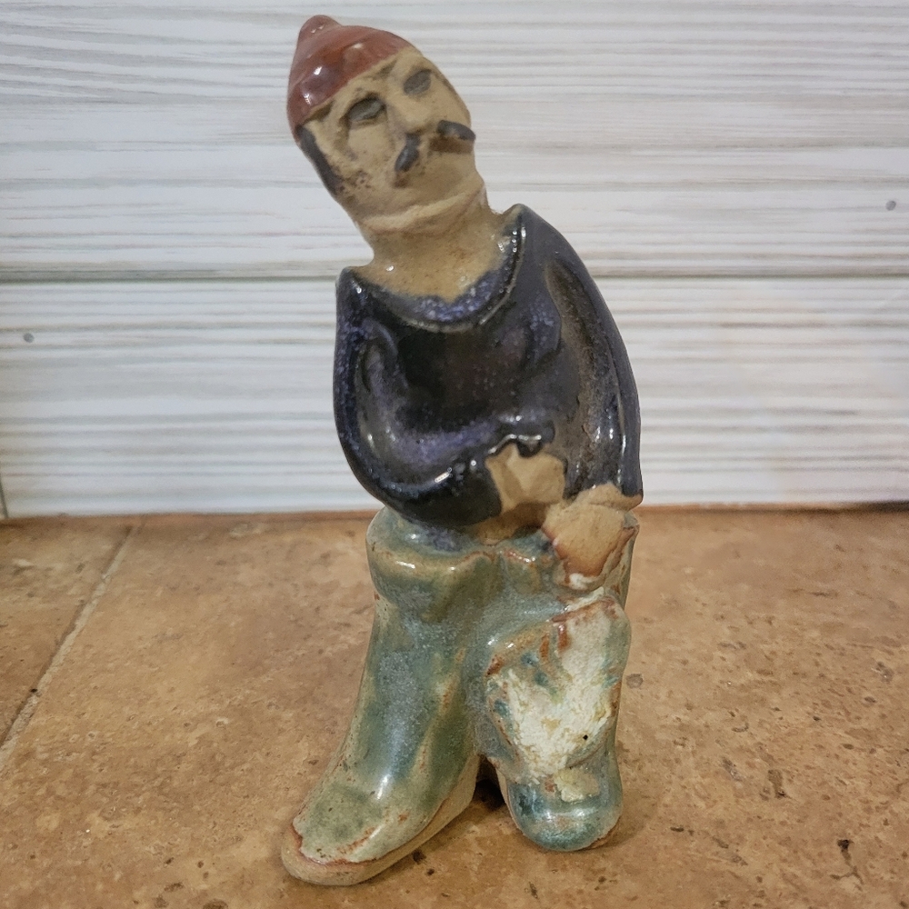 Vintage Tremar UK Cornish Pottery Fisherman Figurine